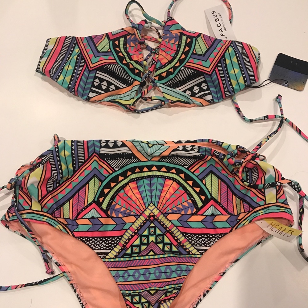 Pacsun bikini with height waisted bottoms!!